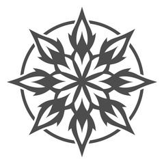 Abstract flower.Ornament Pattern.Decorative element.