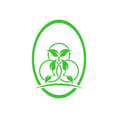 Vector abstract illustration - eco lifestyle concept