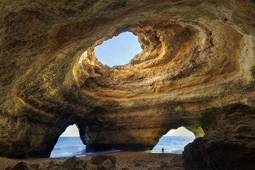 Beautifull cave in Benagil, Algarve, Portugal