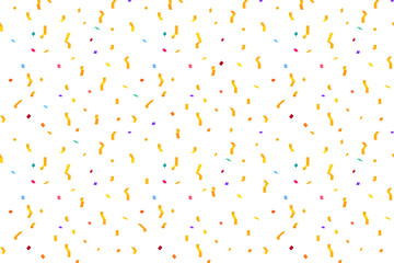 Vector holiday pattern background. Green vector seamless pattern. Background with serpentine, confetti, stars, flashes. Hipster pattern background. Horizontal geometric pattern. Colorful background