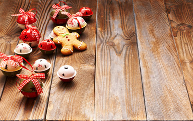 Christmas homemade gingerbread man cookie