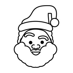 Obraz na płótnie Canvas santa claus christmas character icon vector illustration design