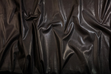 Fototapeta premium Black satin textile background