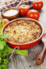 Homemade fish casserole