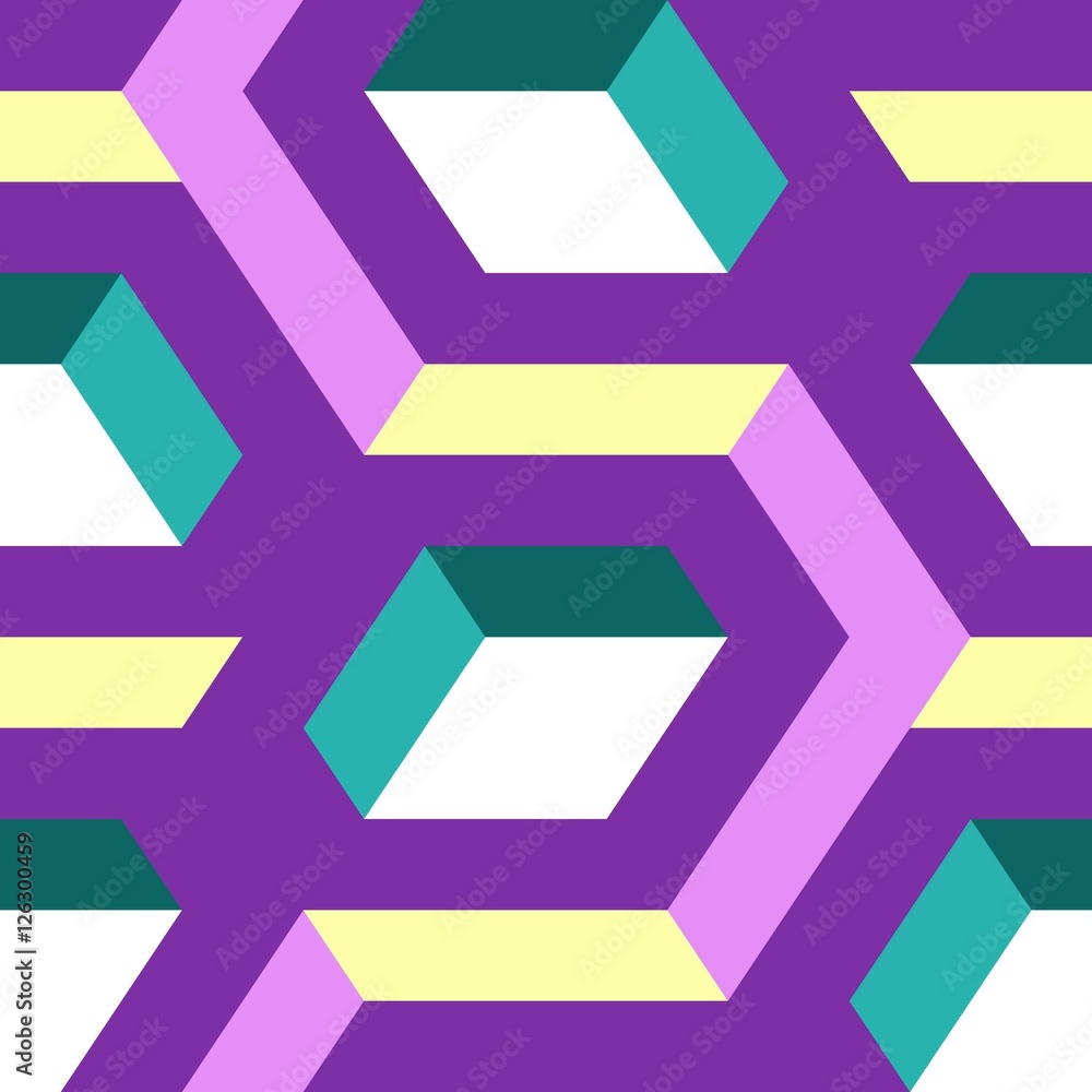 Poster abstract seamless geometric pattern