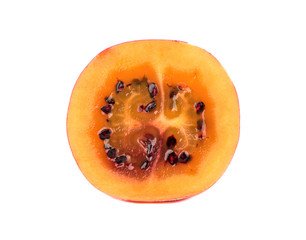 Half tamarillo fruit