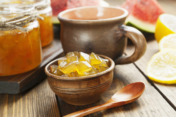 Homemade watermelon jam