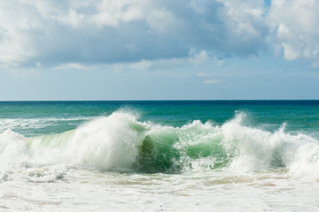 waves of Atlantic Ocean