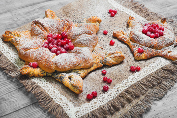 Sweet pastry buns danish