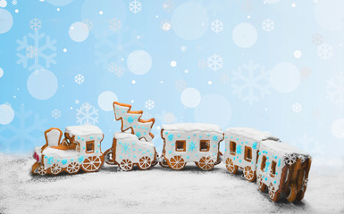 Gingerbread Cookies in the form of train