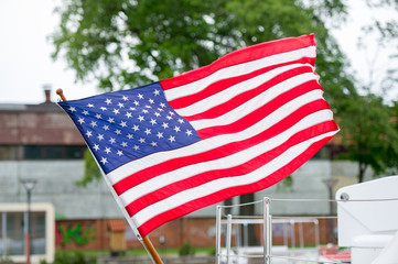 American flag - flag of America - USA flag. Election Day in the United States is the day set by law for the general elections of public officials.