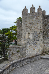 Fototapeta na wymiar Medieval castle of San Vicente de la Barquera, Spain