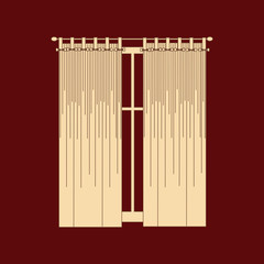 curtains. interior textiles.   interior decoration textiles sket