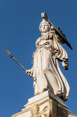 Fototapeta na wymiar marble Athena statue
