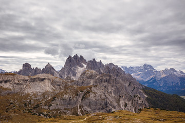 Cadini di Misurina range in National Park Tre Cime di Lavaredo.
