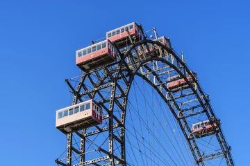 Deurstickers Ferris wheel Vienna © Wolfgang Zwanzger