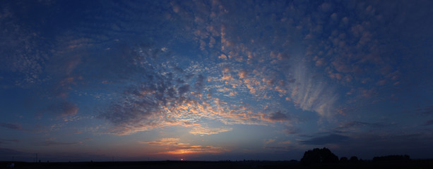 panorama sky sunset
