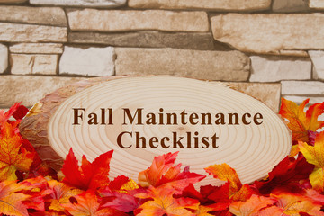 Fall maintenance checklist message