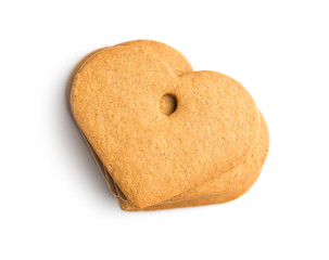 Tasty gingerbread hearts.