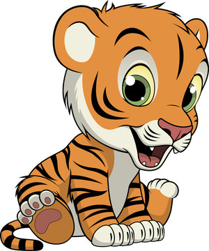 Little funny tiger