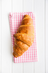 Tasty buttery croissant.