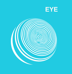 Abstract of striped eye.