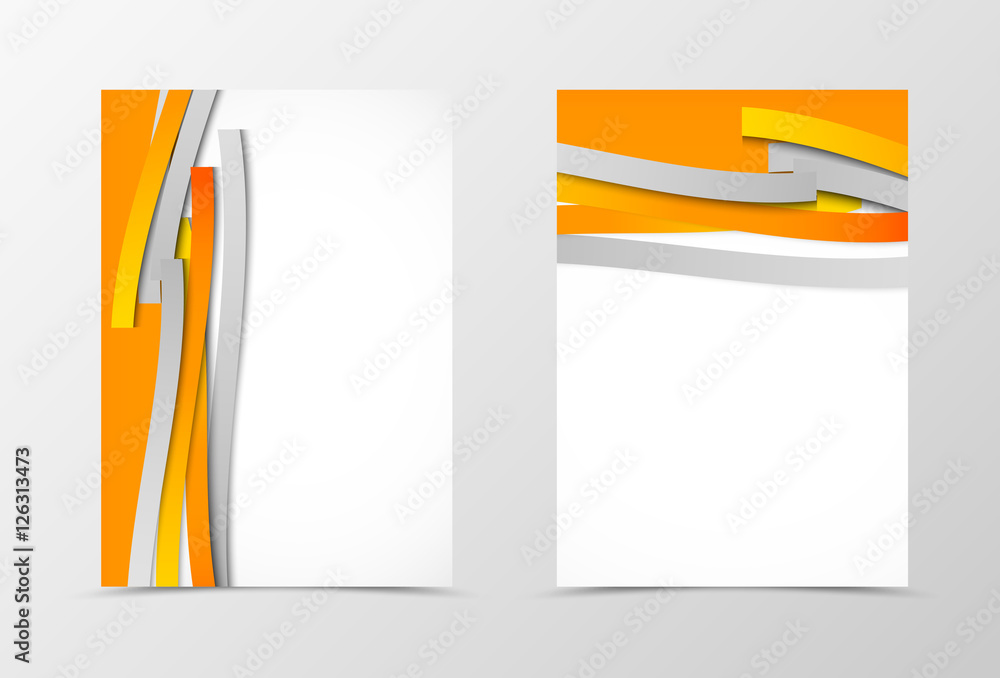 Poster Front and back minimalistic flyer template design