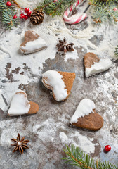 Fototapeta na wymiar Christmas cookies with spices