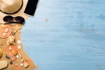 Summer objects for vacation