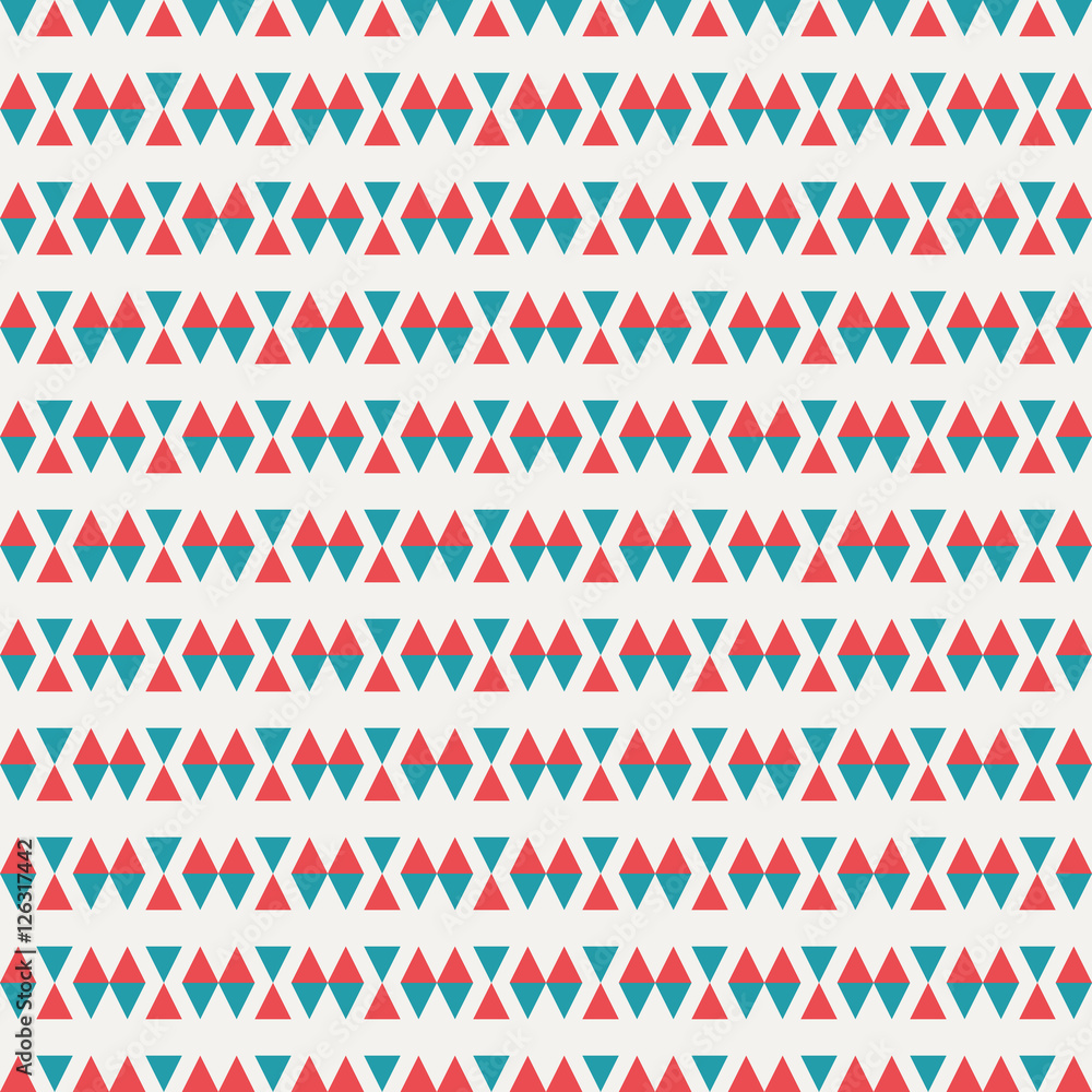 Aufkleber abstract geometric background created of heart triangle. colorful pattern.
