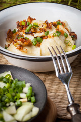Tasty homemade dumplings.