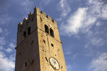Church tower in Motovun, Istria - Croatia