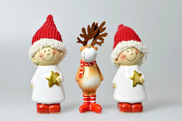 Fototapeta na wymiar Cute Christmas ornaments