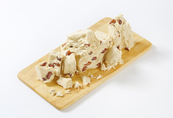 Greek halva with almonds