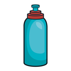 water bottle gym isolated icon vector illustration design