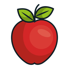 apple fresh fruit isolated icon vector illustration design