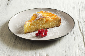Honey cake with apricots, apricot pie