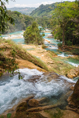 Agua Azul waterfall in Chiapas state, Mexico
