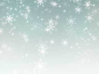 Naklejka na ściany i meble Beautiful abstract snowflake Christmas background.