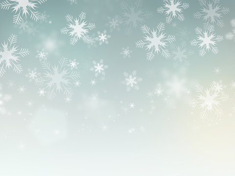Beautiful abstract snowflake Christmas background.