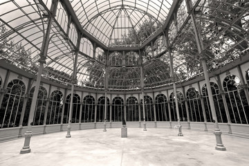Crystal Palace of El Retiro Park in Madrid
