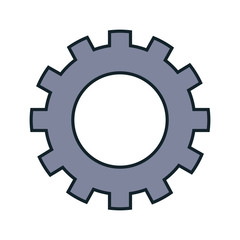 gear setting isolated icon vector illustration design