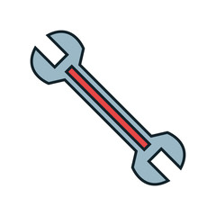 wrench tool isolated icon vector illustration design