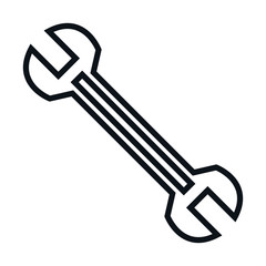 wrench tool isolated icon vector illustration design