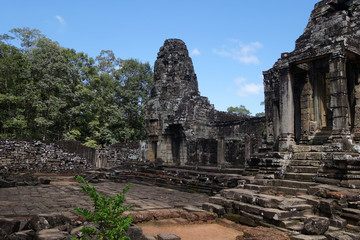 Fototapeta na wymiar Bayon Temple At Angkor Wat, Siem Reap
