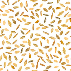 Obraz na płótnie Canvas pattern wheat and rye grains