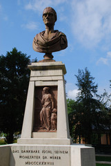 Denkmal Büste Dr. Franz de Paula von Wirer 4820 Bad Ischl Salzkammergut Kurpark Kur Wirnerstraße...