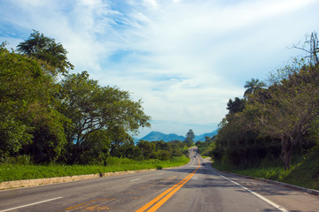 coastal road at Brazil