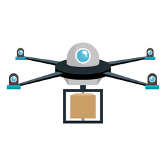 drone technology isolated icon vector illustration design