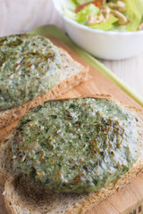 Burger of spinach